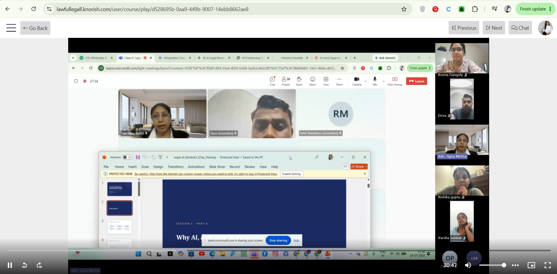 LawfullLegal AI workshop session 1